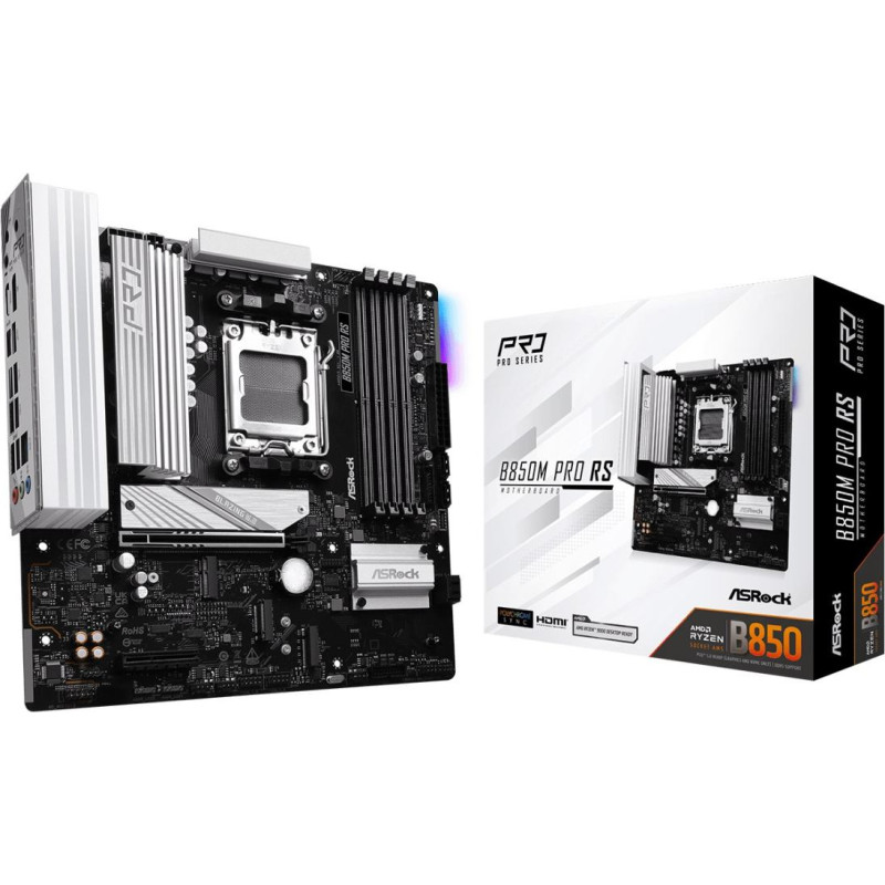 Asrock B850M Pro RS AMD B850 Socket AM5 micro ATX