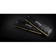 Kingston Technology FURY 16GB 3200MT/s DDR4 CL16 DIMM (Kit of 2) Renegade Black