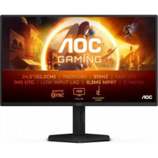AOC Monitor 25G4SXU 24.5 inches 300Hz Fast IPS HDMIx2 DP Pivot