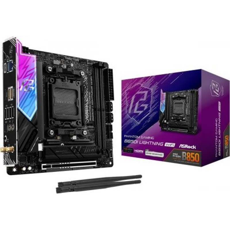 Asrock Motherboard B850I LIGHTNING WIFI AM5 2DDR5 ITX