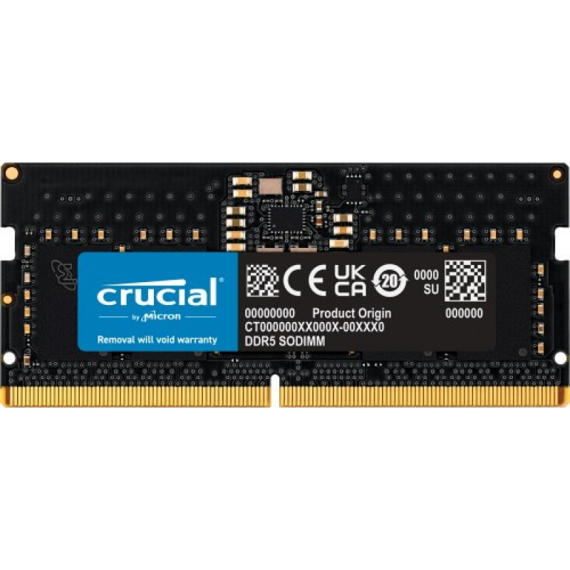 Crucial Notebook memory DDR5 SODIMM 8GB/5600 CL46 (16Gbit)