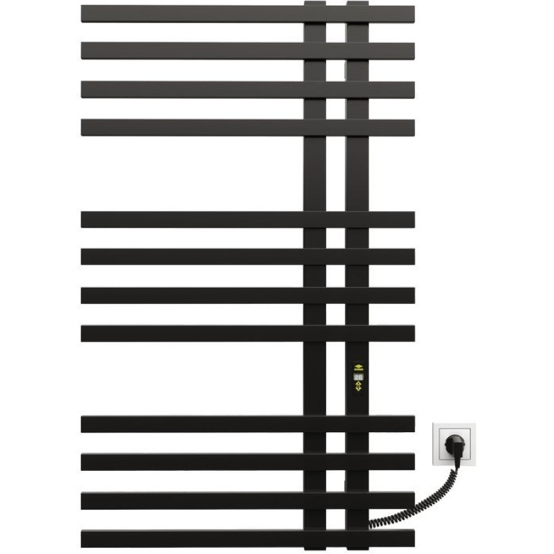 Kosser Полотенцесушитель Brash 1000x600/12 ER, черный, с таймером.