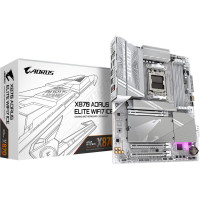 Gigabyte X870 AORUS ELITE WIFI7 ICE Motherboard - Supports AMD Ryzen 9000 CPUs, 16+2+2 Phases Digital VRM, up to 8200MHz DDR5 (OC), 3xPCIe 5.0 + 1xPCIe 4.0, Wi-Fi 7, 2.5GbE LAN, USB 4