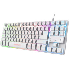 Trust GXT 833W THADO keyboard Gaming USB QWERTY US English White
