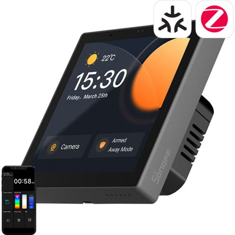 Sonoff Smart Control Panel WiFi/Bluetooth/ZigBee Matter Sonoff NSPanel Pro (black)