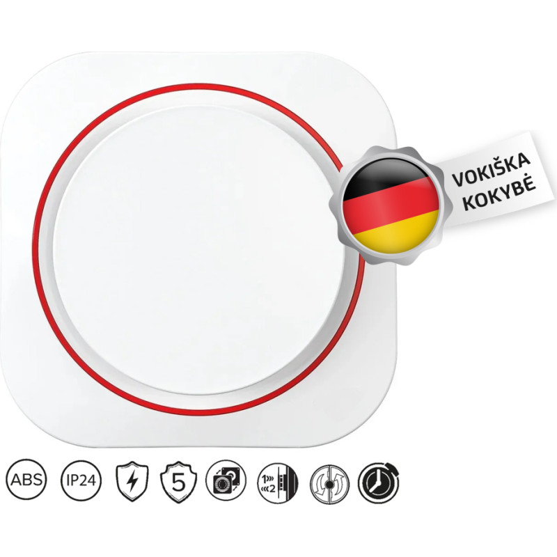 Vlano Vonios kambario ventiliatorius Vlano MOON 125 T (su laikmačiu) 125 mm