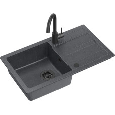 Quadron Plautuvė su maišytuvu Quadron GO MAX VERY BLACK, TQ7744GMBLM