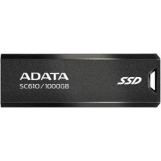 Adata SSD External SC610 1000 GB USB3.2A Gen2 Black
