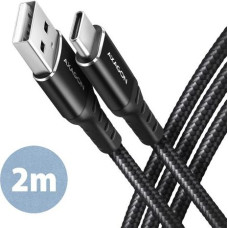 Axagon BUCM-AM20AB cabl e USB-C USB-A, 2m