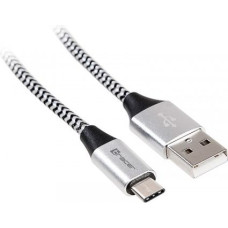 Tracer Cable USB 2.0 Type-C male - C male 1,0m black-silver