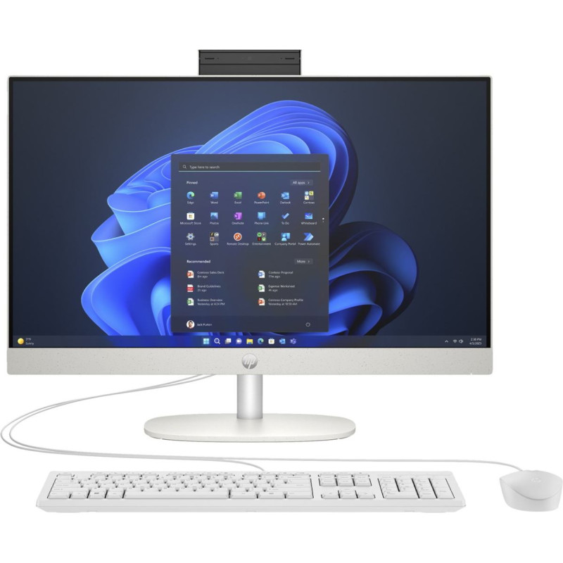 Hewlett-Packard HP Pro 240 G10 All-in-One Desktop PC Intel&reg; Core&trade; i5 16 GB DDR4-SDRAM 512 GB SSD Windows 11 Pro White