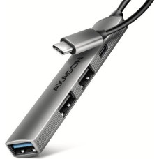 Axagon HUE-STC HUB 4-port 1x USB 5Gbps, 2xUSB2.0 + C