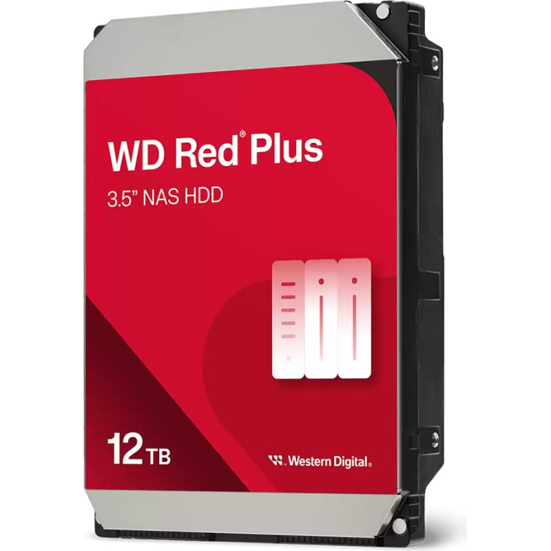 WD Western Digital Red Plus WD120EFGX internal hard drive 12 TB 7200 RPM 512 MB 3.5" Serial ATA III