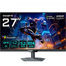 Gigabyte M27Q2 QD 27&rdquo; QHD Gaming Monitor - 2560 x 1440, 200Hz, 1ms, 350 cd/m&sup2;, FreeSync Premium, Display HDR400, HDMI 2.0, Displayport 1.4