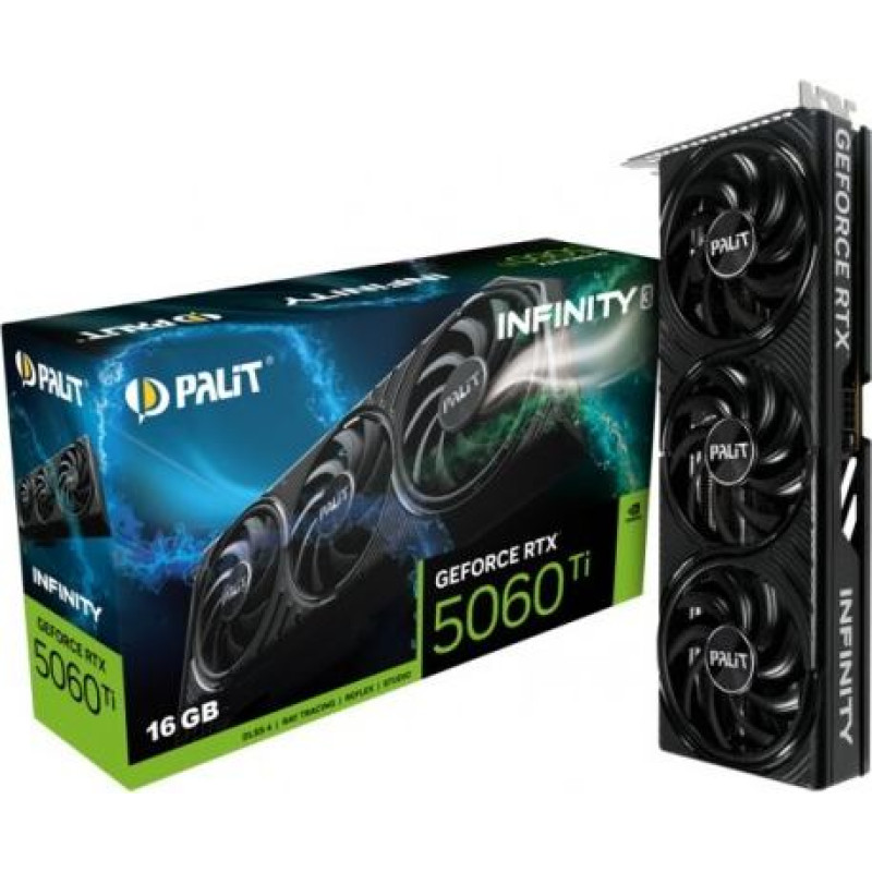 Palit Graphics card GeForce RTX 5060 TI INFINITY 3 16GB GDDR7 128bit 3DP/HDMI