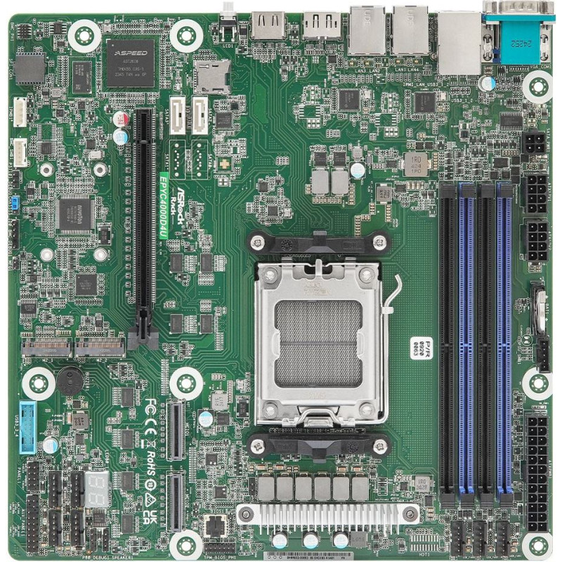 Asrock Mainboard EPYC4000D4U Micro-ATX Single Socket AM5