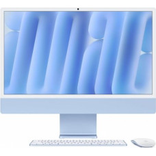 Apple iMac 24 inch: M4 10/10, 16GB, 512GB SSD - Blue