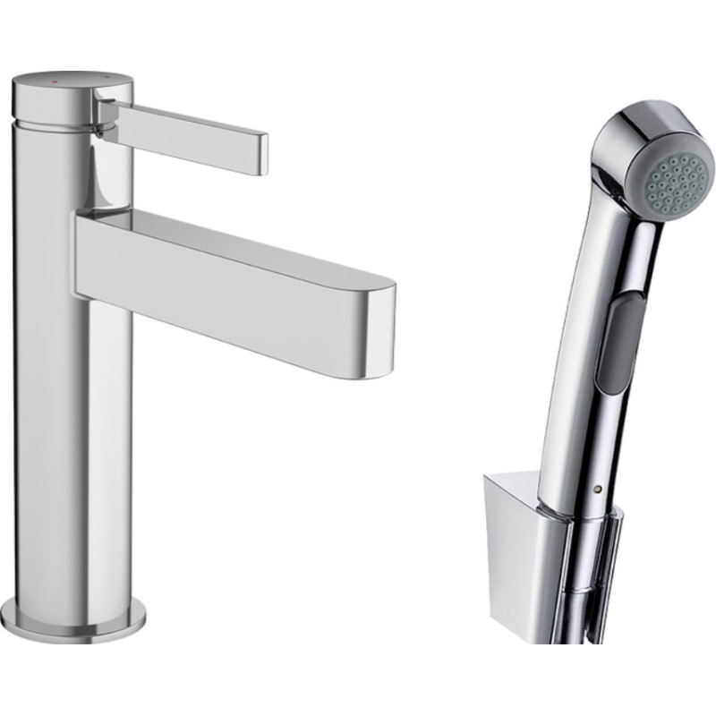 Hansgrohe Смеситель для раковины с биде-душем, Finoris, 76210000, хром.
