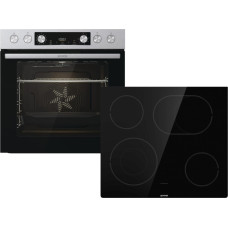 Gorenje Встраиваемая духовка BC6737E02X + варочная панель ECD643BSC + телескопические направляющие 863768