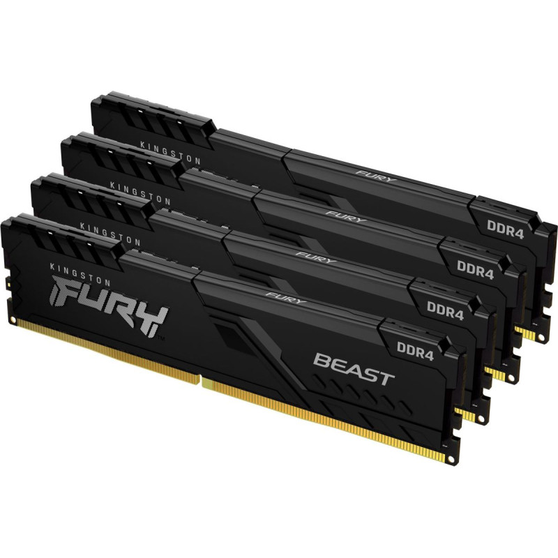 Kingston Fury Pamięć Kingston Fury Beast, DDR4, 64 GB, 3600MHz, CL18 (KF436C18BBK4/64)