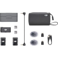 DJI System mikrofon&oacute;w Mic 2 2TX + 1RX bezprzewodowych + etui ładujące 3250 mAh
