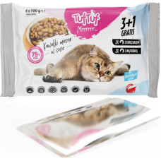 Tuftuf TUF TUF 2x with chicken, 2x with liver - wet cat food - 4x100g