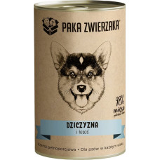 Paka Zwierzaka Game and salmon - wet dog food - 400g