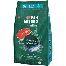 Pan Mięsko PAN MĘSKO with Herbs Beef with tuna S - dry dog food - 9kg