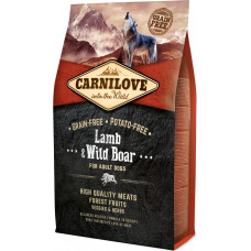 Carnilove Lamb & Wild Boar for Adult - dry dog food - 4 kg
