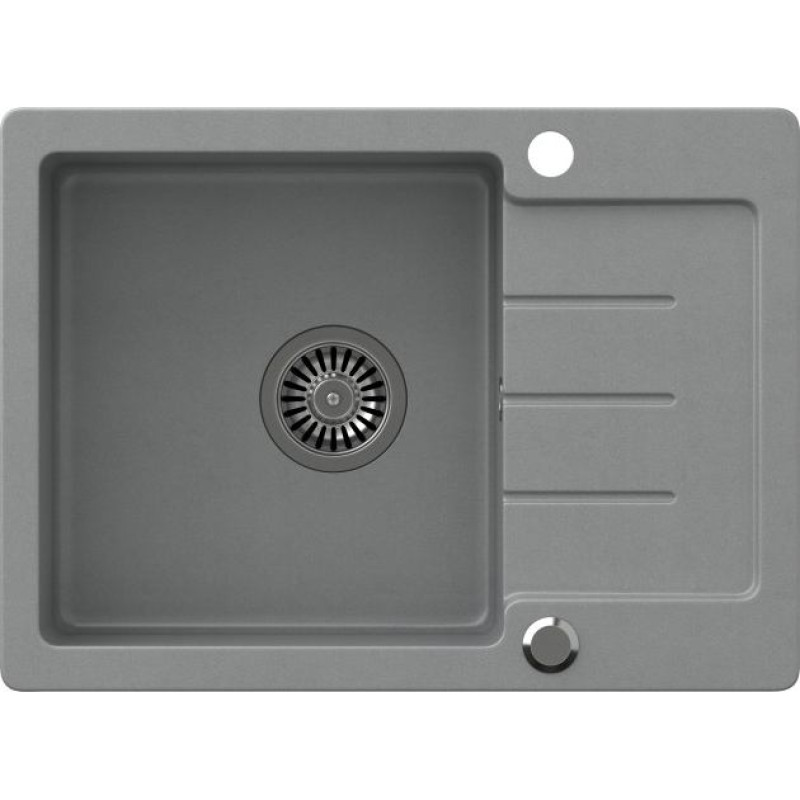 Quadron Virtuvinė plautuvė Quadron JOHNNY 116 HCQJ6044SZK, pilka