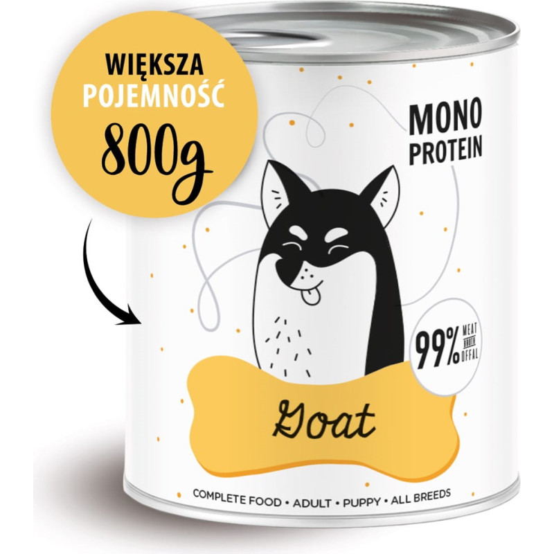 Paka Zwierzaka Pepe Goat - wet dog food - 800g
