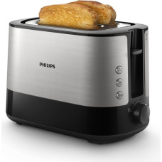 Philips Viva Collection HD2637/90 toaster 2 slice(s) Black, Stainless steel