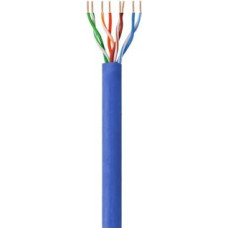 Techly Installation cable twisted pair UTP Cat6 4x2 wire CCA 305m blue