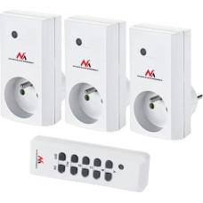 Maclean MCE153 remote controlled power sockets 3pcs. - programmable + remote control battery