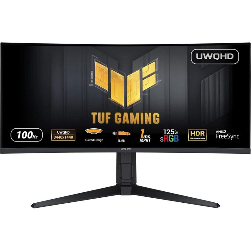 Asus TUF Gaming VG34VQEL1A монитор для ПК 86,4 cm (34") 3440 x 1440 пикселей LED Черный