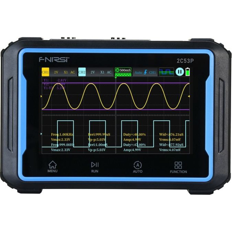 Fnirsi Portable 3-in-1 FNIRSI 2C53P 4.3" touchscreen oscilloscope