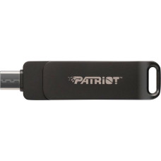 Patriot Memory Flashdrive PATRIOT Rage R550 128GB 100 MB/S USB A+C Swivel Design (PE128GR550DSAD) Black
