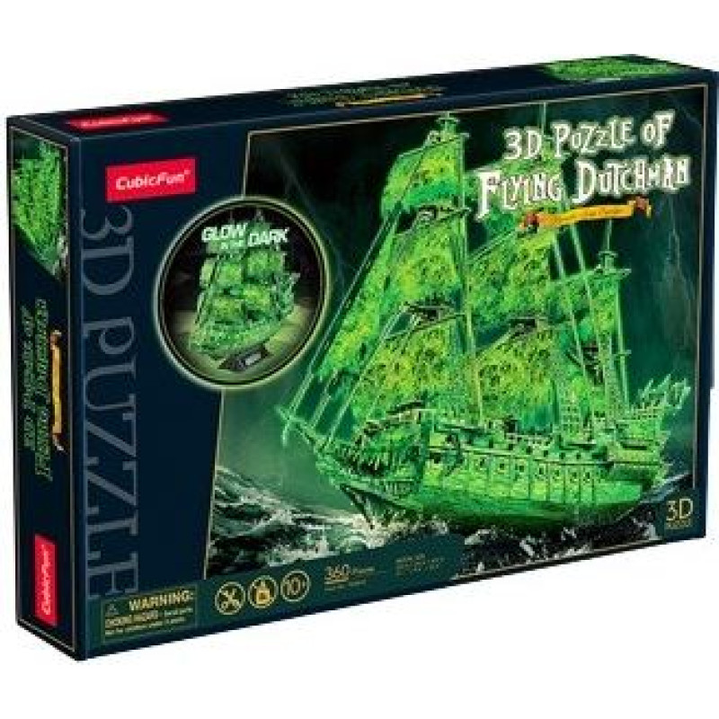 Cubic Fun Puzzles 3D Flying Dutchman glows in the dark