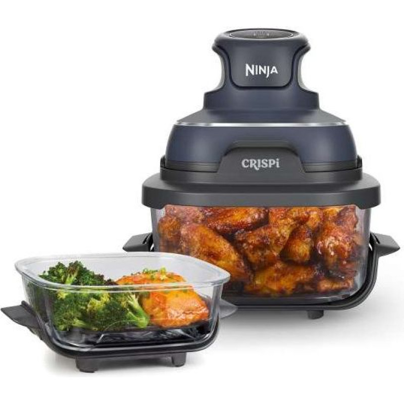 Ninja CRISPi Single 3.8 L 1700 W Hot air fryer Blue, Grey, Transparent