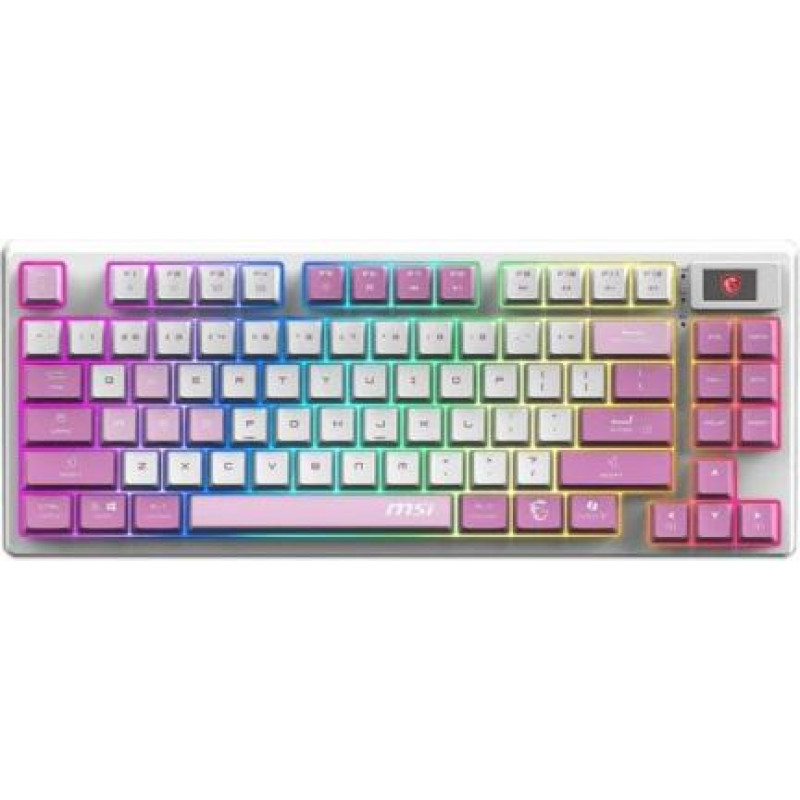 MSI Gaming keyboard Forge GK600 TKL W Violet US