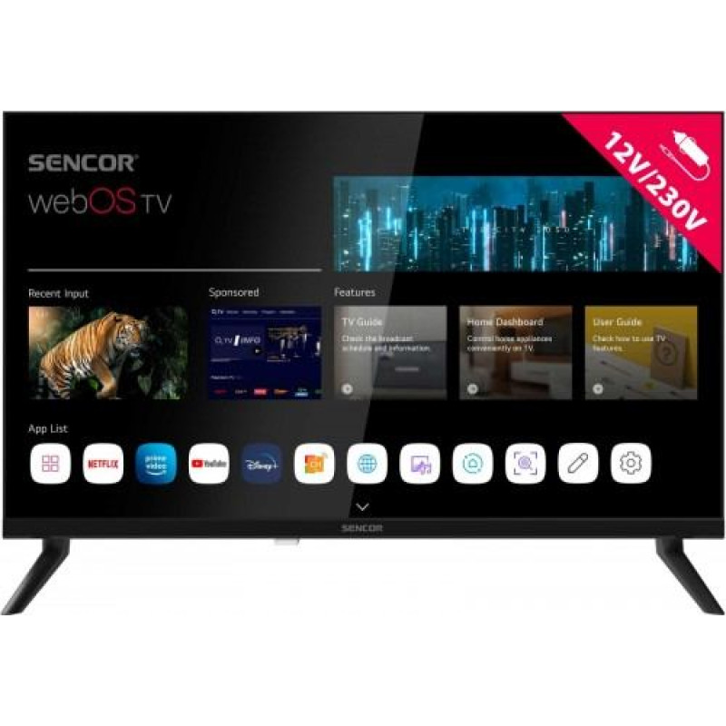 Sencor TV 24 inches SLE 24S830MB SMART webOS,DVB-T/T2/C/