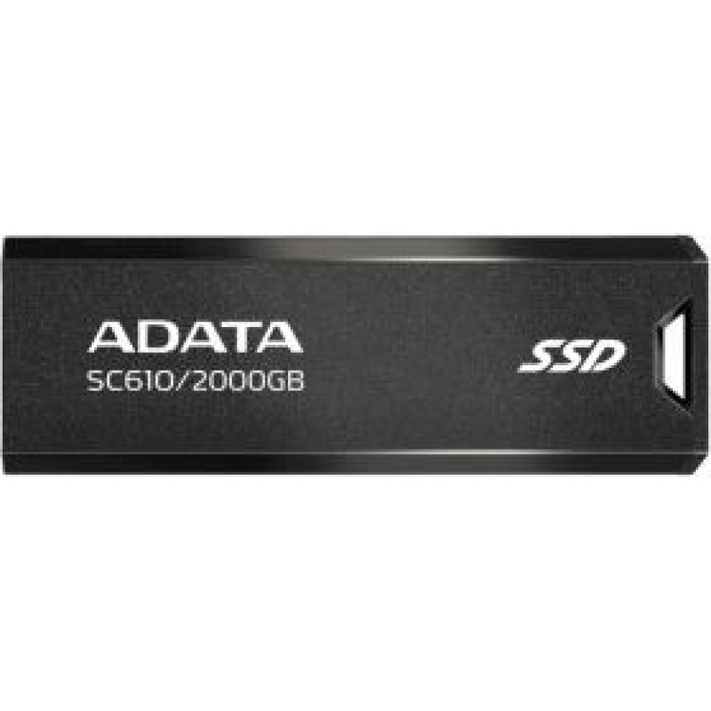 Adata SSD External SC610 2000 GB USB3.2A Gen2 Black