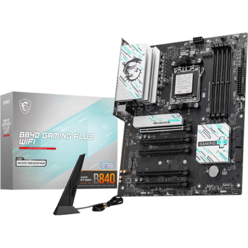 MSI B840 GAMING PLUS WIFI motherboard AMD B840 Socket AM5 ATX
