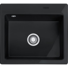 Franke Раковина Mythos MTK 610-58, 2 отверстия, 124.0335.851, оникс (черный)