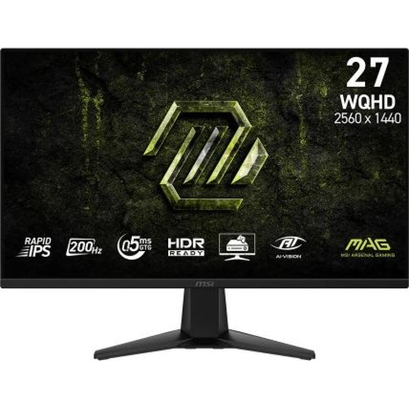 MSI Monitor MAG 275QF E20 27 inches/LED/WQHD/Flat/200Hz/Black