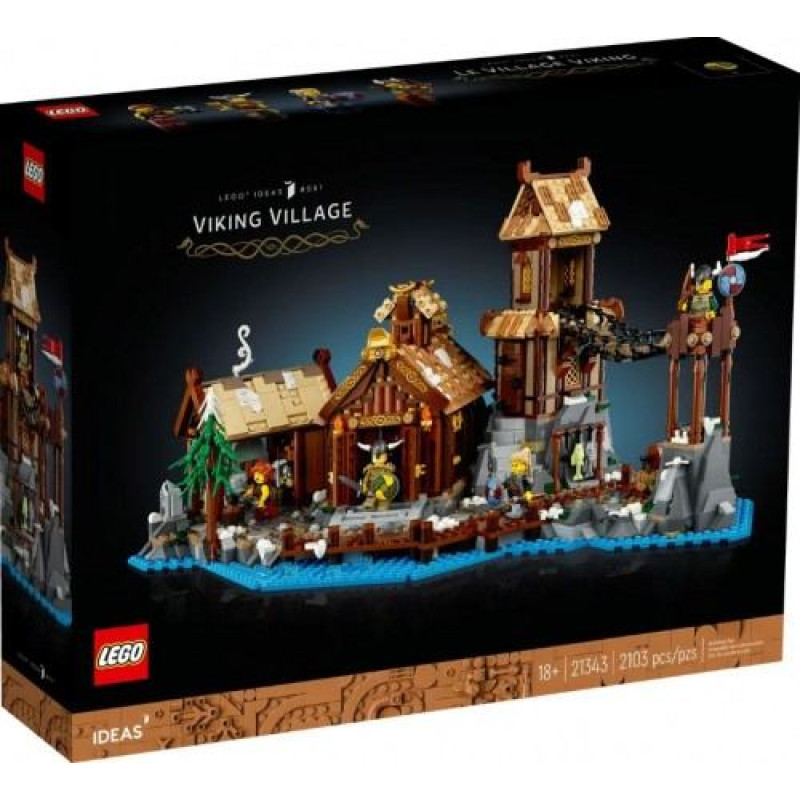Lego Klocki Ideas 21343 Wioska Wiking&oacute;w