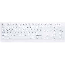 Cherry Klawiatura Cherry CHERRY AK-C8100F-FU1-W/GE klawiatura RF Wireless QWERTZ Niemiecki Biały