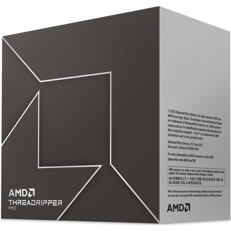 AMD Procesor AMD Ryzen Threadripper Pro 7975WX, 4 GHz, 128 MB, BOX (100-100000453WOF)