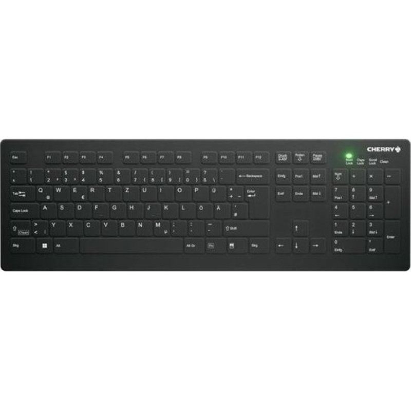 Cherry Klawiatura Cherry Keyboard AK-C8112 Medical wireless sealed [DE] black IP68 bezprzewodowy, w pełni uszczelniony, IP68