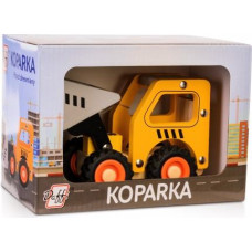 Daffi Wooden car with tires Excavator